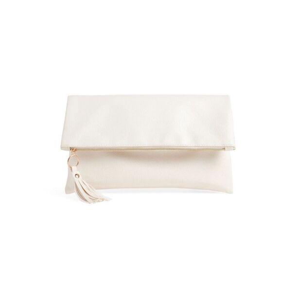 NEW Rachel Miriam Eve Pouch Clutch Bag in White / Cream Curateur Box of Style - Picture 3 of 5